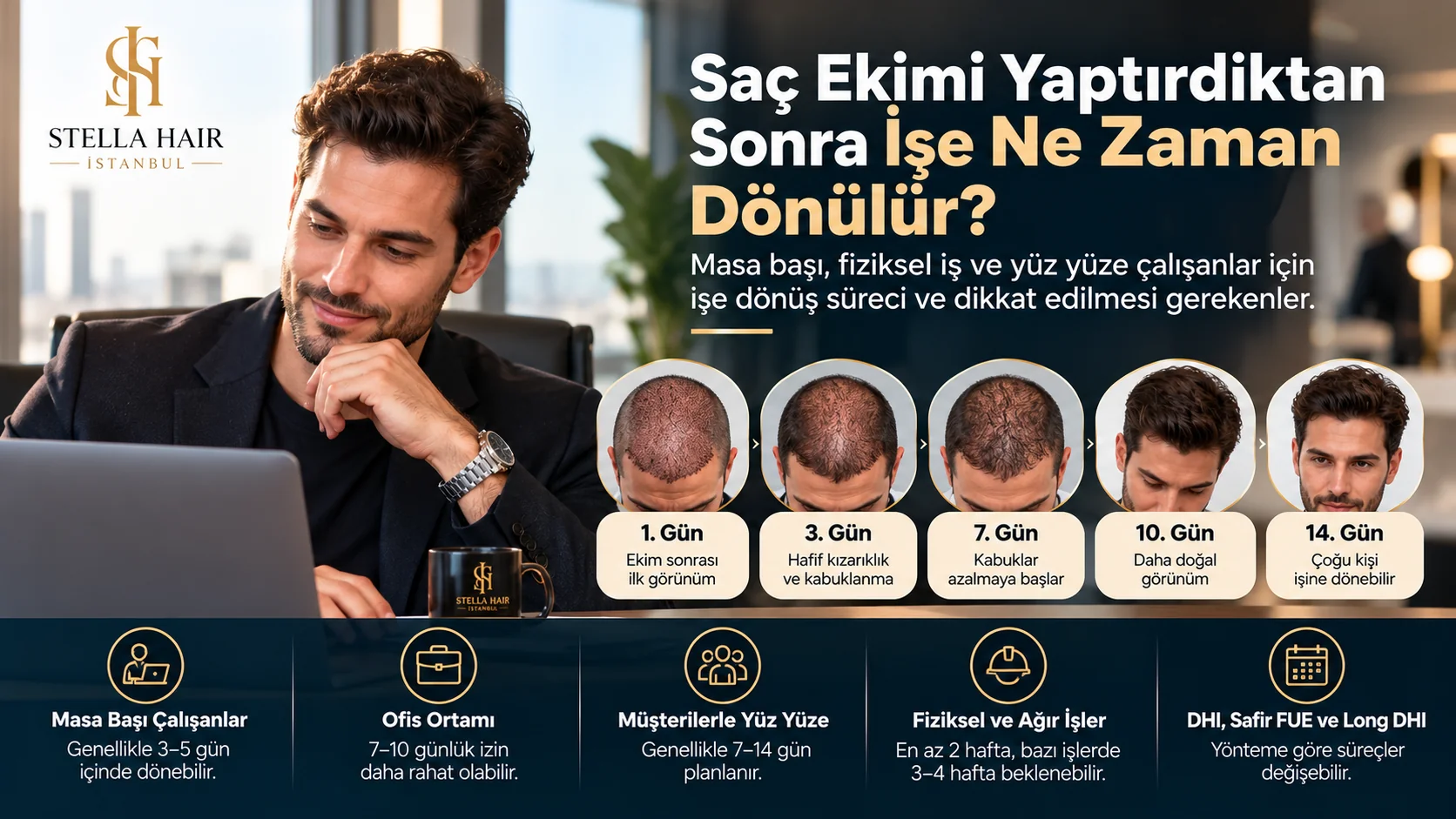 Saç Ekimi Yaptırdıktan Sonra İşe Ne Zaman Dönülür?