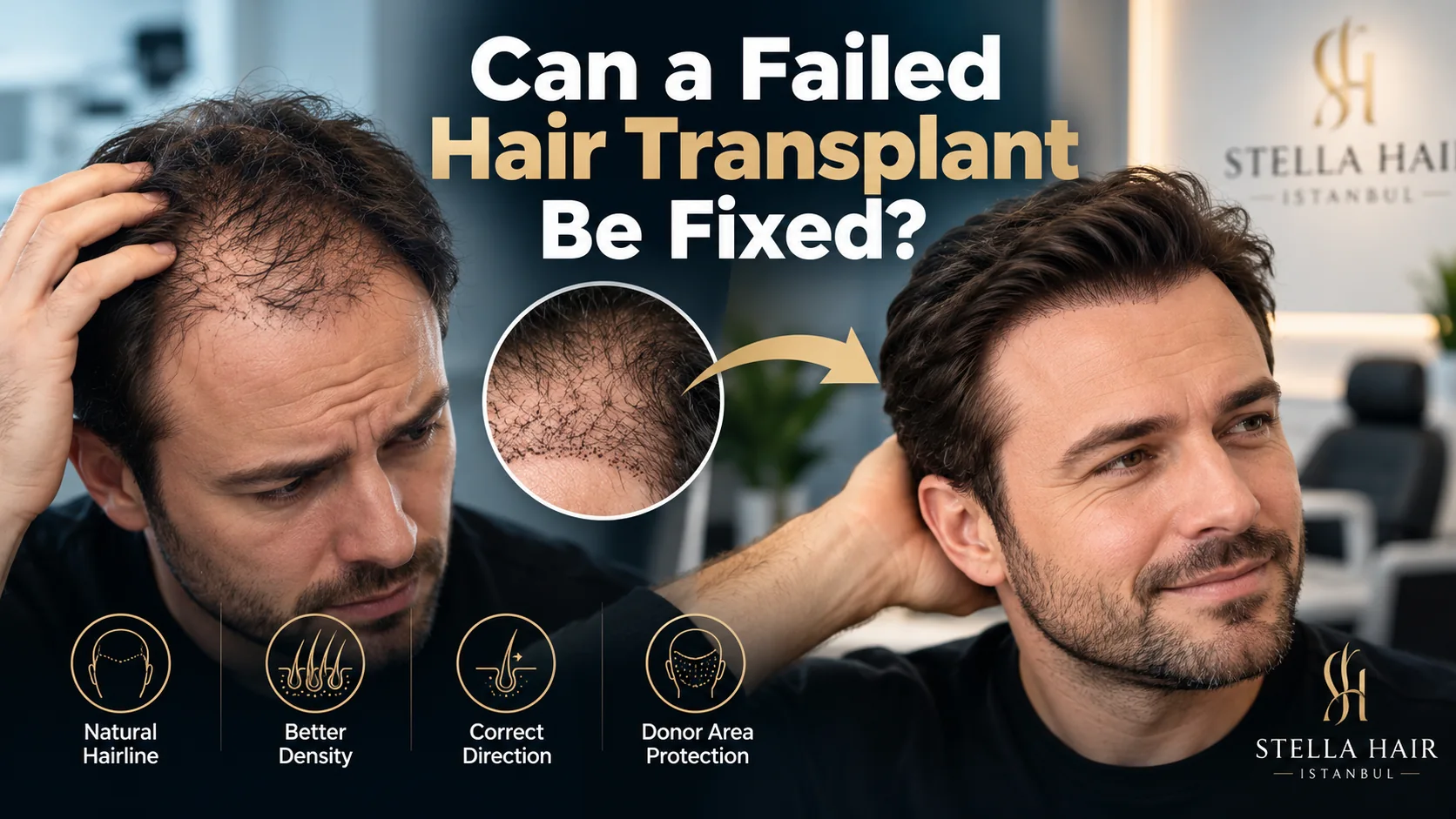 Can a Failed Hair Transplant Be Fixed?