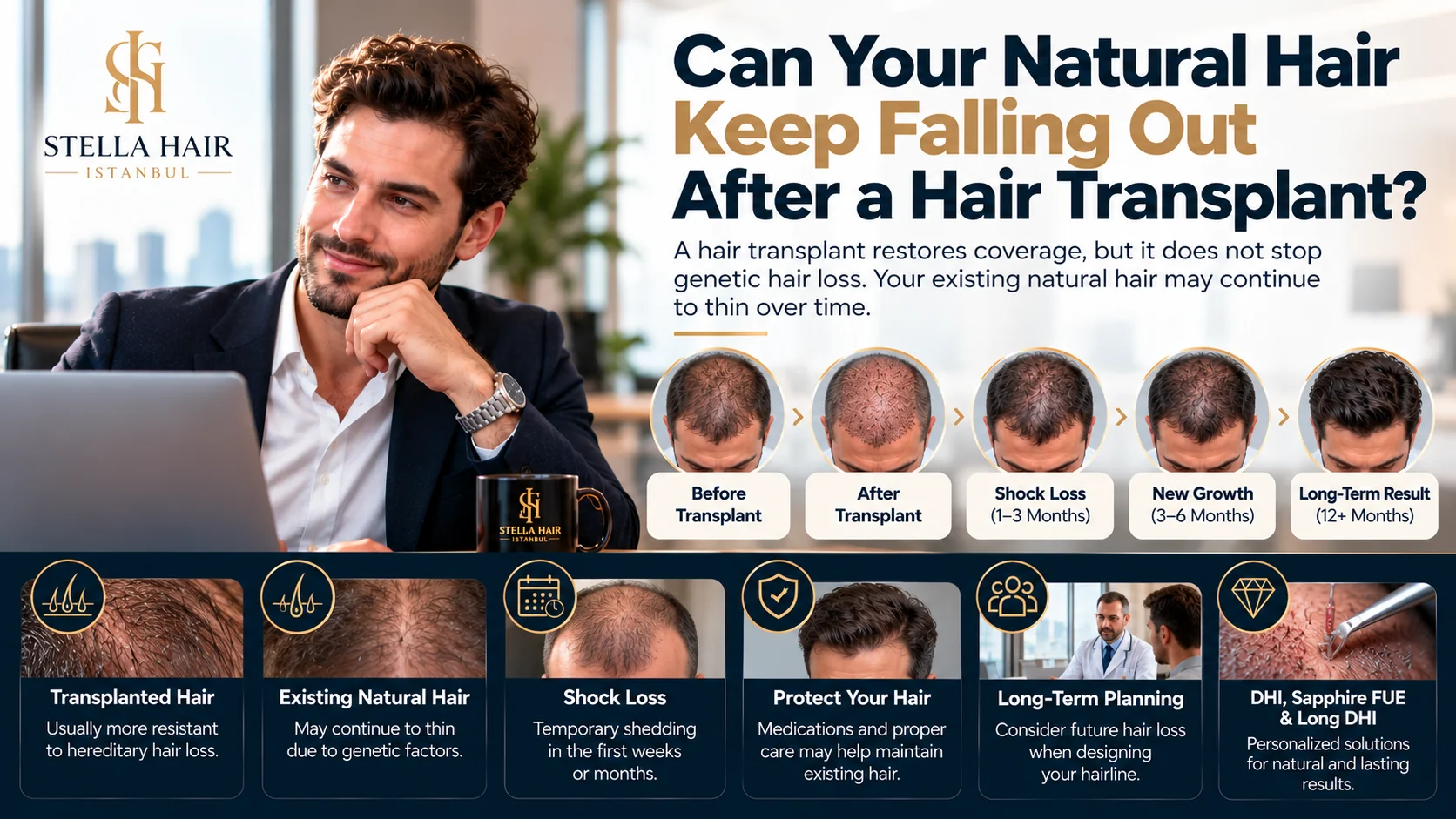 Can Your Natural Hair Keep Falling Out After a Hair Transplant ?
